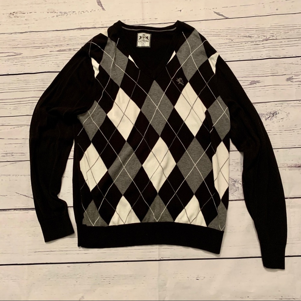 Express argyle sweater